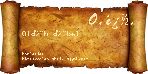 Oláh Ábel névjegykártya